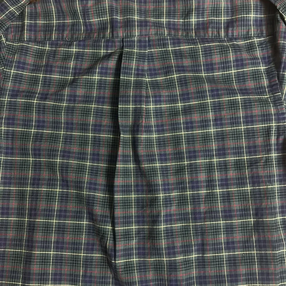 Ralph Lauren boys long sleeve plaid button up shirt size XL 20 with Red logo